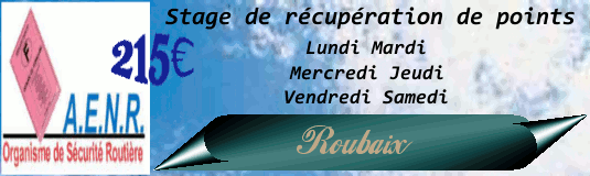 stage recuperation points permis a points